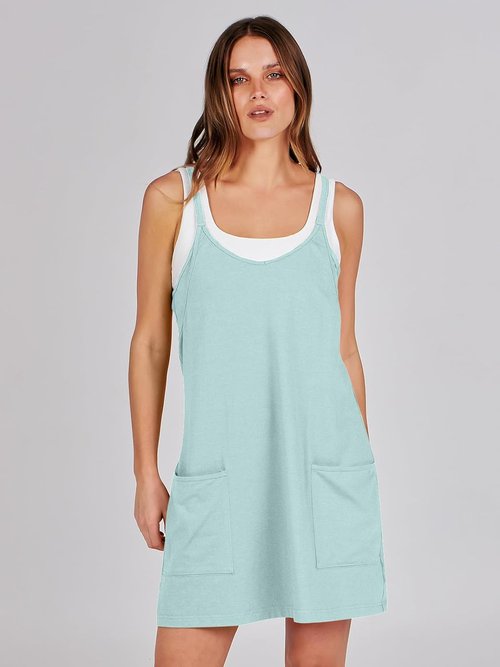 ANRABESS Women's Athletic Dress - Summer Tennis Mini Romper with Built-In Shorts | Travel & Workout Ready