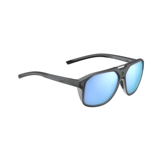 Bollé - ARCADIA, Black Frost, Sky Blue Polarized, Large, Sunglasses, Unisex, Adult