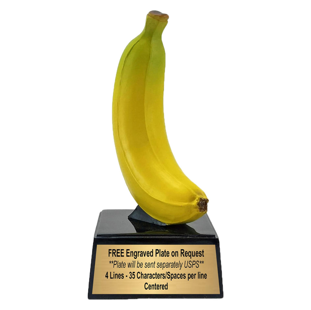 Decade Awards Banana Trophy – Celebrate the Top Banana Award – Great Engraved Recognition for Everyone - Custom Engraved Plate on Request (7 Inch)