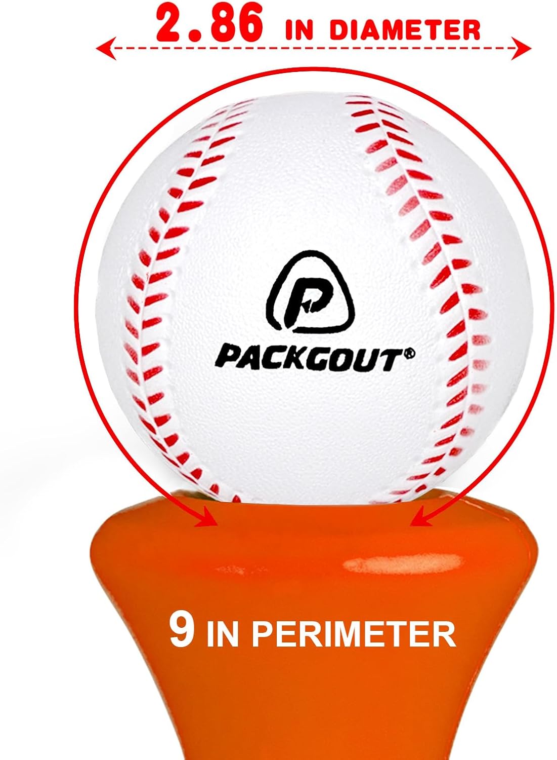 PACKGOUT Soft Foam Baseballs - Ideal Practice & Replacement Balls for Kids and Teenagers