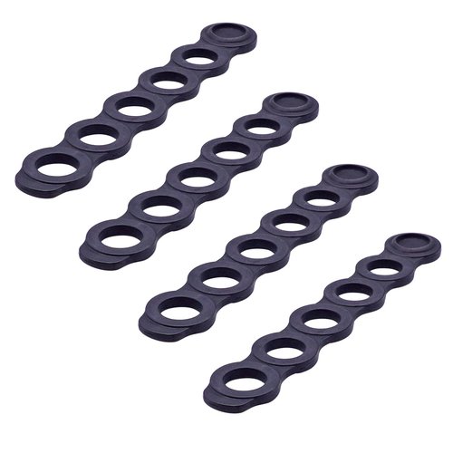 Yakima 8820103 Replacement Straps – 5-Hole World Style Rubber Bike Rack Straps (4-Pack) – Compatible with Yakima Hitch Rack Accessories