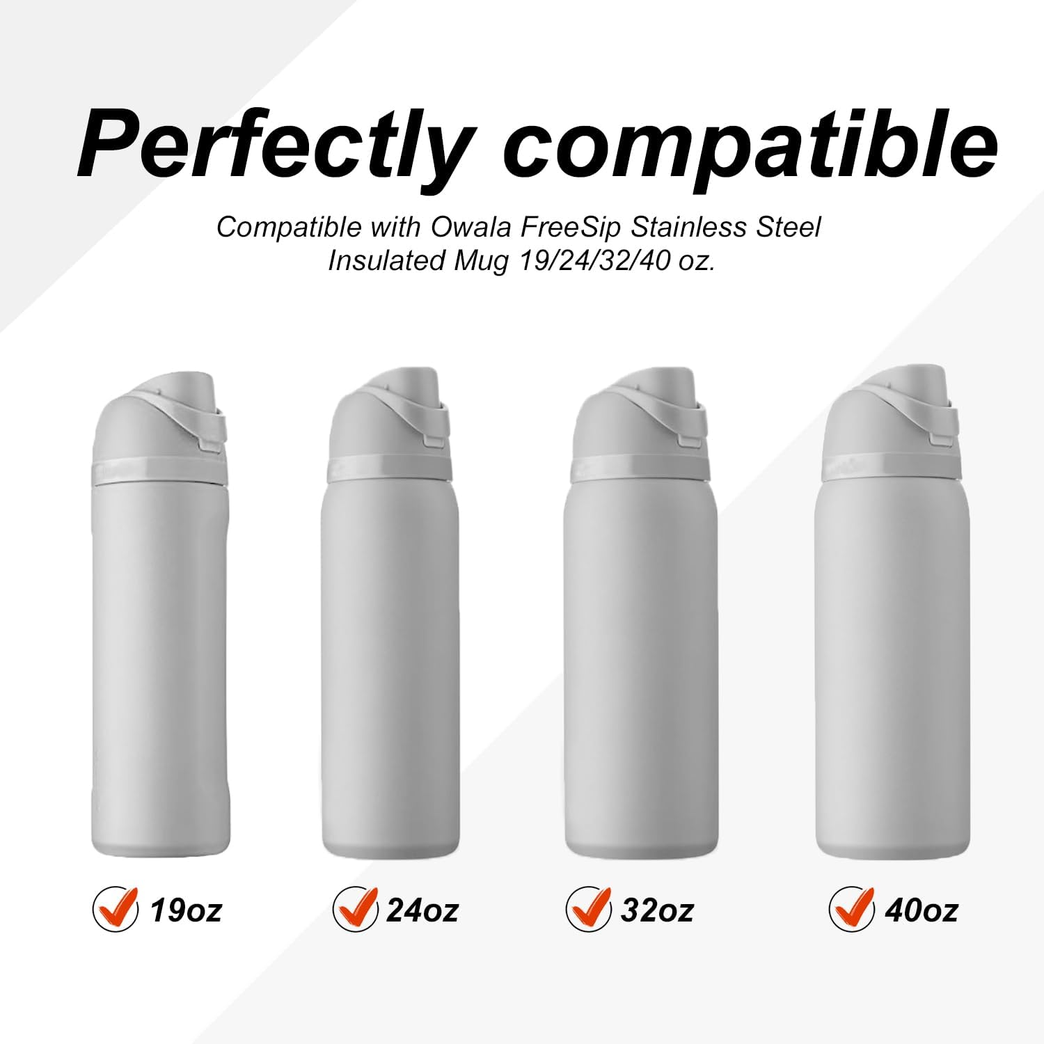 Owala | Water Bottle Seal Circles & Replacement Stoppers - BPA-Free Silicone Gaskets for 19oz-40oz Bottles