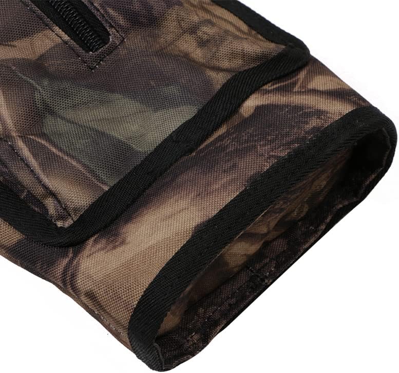 TOPARCHERY Archery Quiver - Durable Canvas Arrow Holder with Front Pockets for Target Shooting