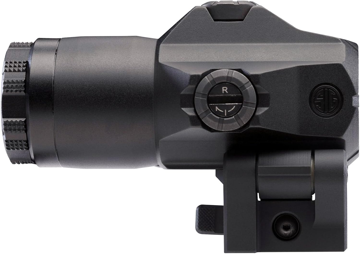 SIG SAUER JULIET4 4X Magnifier - Durable, Waterproof, Adjustable Quick Release for M1913 Picatinny Red Dot Sight