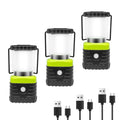 Jarxin 3Packs LED Camping Lantern Rechargeable 1000LM, 4500mAh Power Bank, IP44 Waterproof Lantern Flashlight for Hurricane Emergency, Hiking