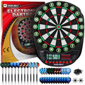 WIN.MAX Green Electronic Dart Board with Automatic Scoring & 12 Soft Tip Darts
