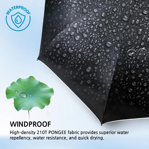 GRIP KING Golf Umbrella + Golf Grip Trainer Double Canopy Vented Windproof Waterproof Automatic Open (62 inch)
