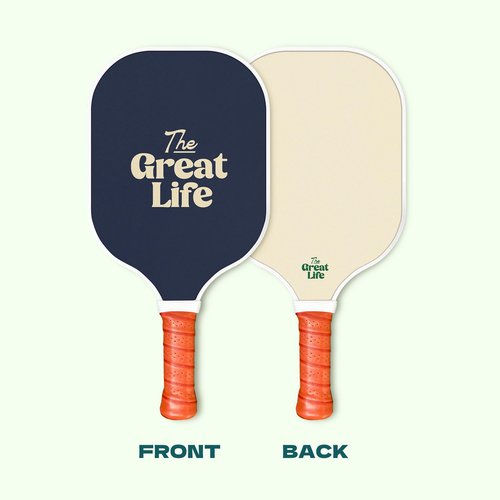 The Great Life Pickleball Paddle Premium Set | 2 Carbon Fiber Paddles & 4 Balls | Sport Bag & Paddle Cover Included | Beginner Friendly | 6in. Handle | Honeycomb Core | Lightweight | Retro & Stylish