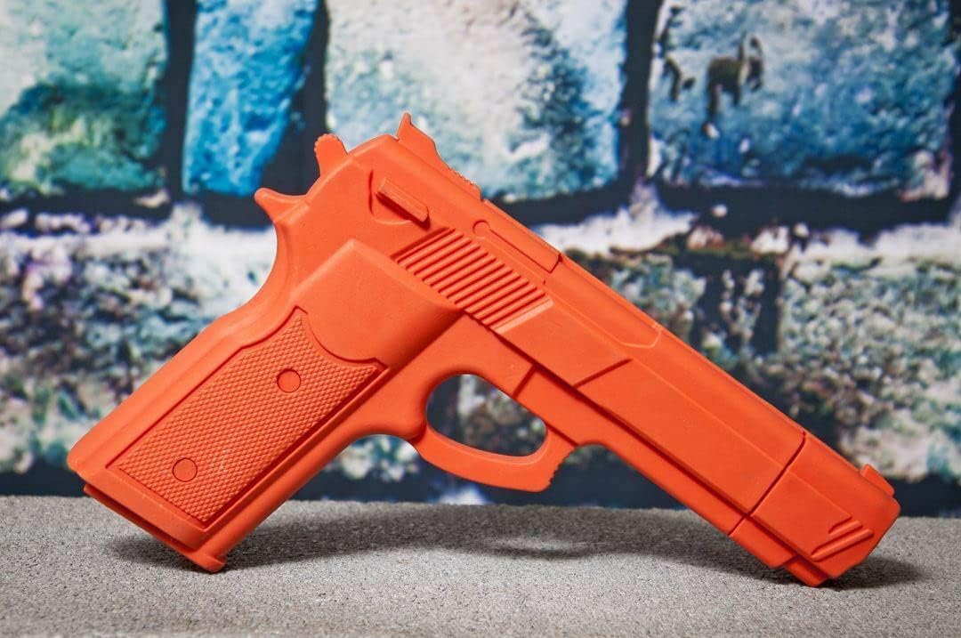 Snake Eye Tactical Rubber Training Gun - Durable Orange Design for Safe Practice