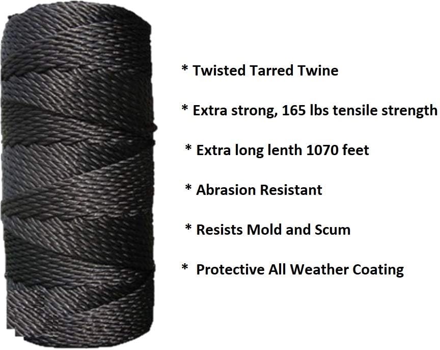Skiennix Deluxe Baseball Batting Cage Repair Kit - 8'x8' Durable Netting & Twine