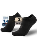 Juclise Alpaca Wool Any Season No Show Midweight Merino Outdoors Socks Men&Women Moisture Wicking Hiking Cushioned Breathable (US, Alpha, Large, Regular, Regular, Classic Black)