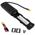 Ebike Battery Base, Mounting Plate Replacement for 4pin Hailong Electric Bike Bicycle Battery, Battery Holder Bracket with XT60 and Anderson Connector (HL03-4PIN)