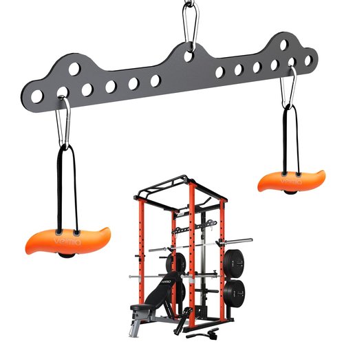 veimia LAT Pulldown Attachments, Double to Single D Handle Adaptor Plate for Neutral Grip LAT Pull Down Bar, Exercise Machine Attachments for Cable Crossover Machine for Squat Rack Home Gym