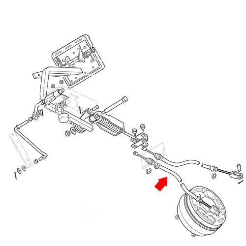 10L0L Golf Cart Brake Cable for EZGO TXT & Medalist 1994-up, Driver and Passenger Side, Replace OEM 70716-G03 70273-G03 70969-G03