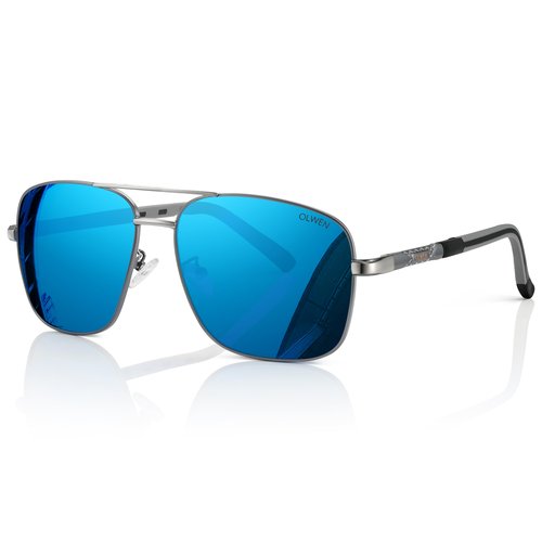 Olwen XXL Navigator Sunglasses For Large Heads (Polarized), Extra Large, Big and Tall, XL + Free Hard Case