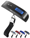 Dr.meter Luggage Scale - Digital Handheld Suitcase Scale with LCD Display & Temperature Sensor - 110 lbs, Black