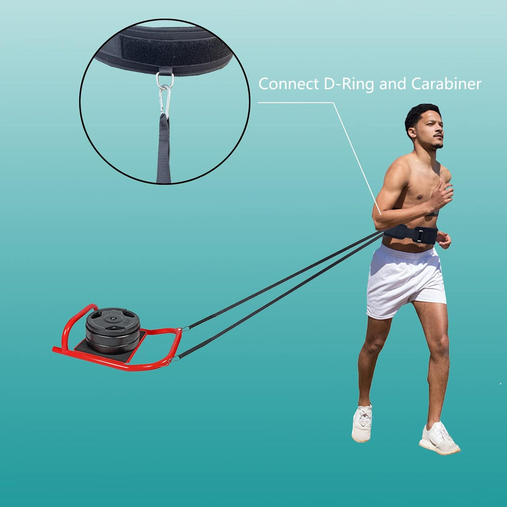 Skiennix Weighted Training Waist Belt - Enhance Strength & Agility | Perfect for Sled Pulling & Tire Drags
