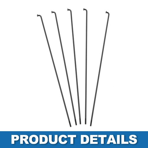 A ABSOPRO Bike Bicycle Spokes 14G 235MM Mountain Bike Spokes Steel Black 36Pcs