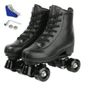 Silvertree Women's Roller Skates PU Leather High-top Roller Skates Four-Wheel Roller Skate Shiny Roller Skate for Women and Men Unisex