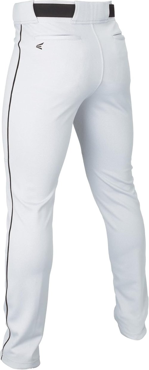 Easton Men's Rival+ Baseball Pants - Full Length Semi-Relaxed Fit | Adult Sizes | Piped | Various Colors