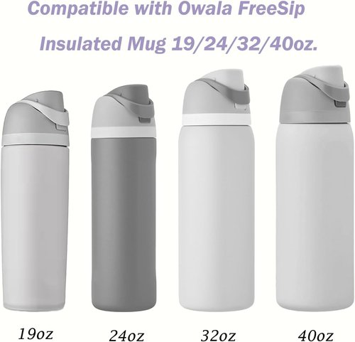 Alovexiong Replacement Gasket - Silicone Sealing O-Ring for Owala FreeSip Bottles | 6 Pcs Set