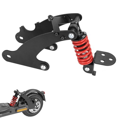 MIMIRACLE Electric Scooter Rear Suspension Kit Compatible with Xiaomi M365 1S Electric Scooter Shock Absorber Rear Suspension Fork Set -M365/1S Red