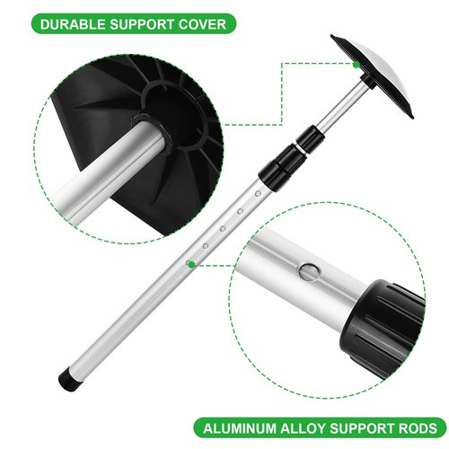 MNKNENG Golf Travel Bag Support Rod Pole Oversized Stiff Arm for Golf Travel Bag Telescoping Aluminum Alloy Golfs Stiff Arm Anti-Impact Golfs Club Travel Protector Stick