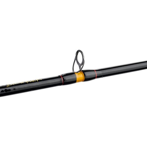 Ugly Stik Bigwater Conventional Fishing Rod, Black/Red/Yellow, 12' - Extra Heavy - 30-50lb - 2pc