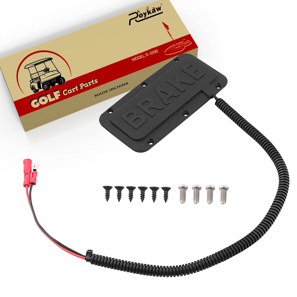 Roykaw Golf Cart Brake Light Switch/Brake Pad Switch Compatible with EZGO Club Car Yamaha 12/36/48 Volt Models