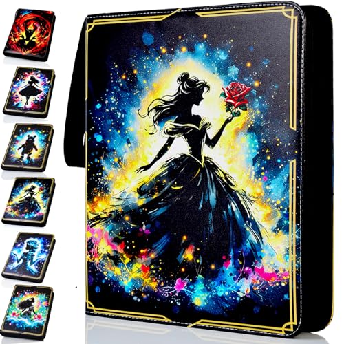 Trading Card Binder with 990 Sleeves - Compatible with Lorcana, MTG & TCG - Bella Lore-990
