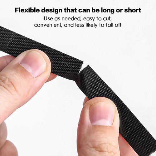 Adjustable Cable Ties - 6.5Ft x 2 Rolls | Reusable Hook and Loop Fasteners for Wire Management - Black