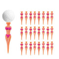 Golf Tees, Golf Accessories for Men, 3" Funny Golf tees, Golf Sexy Girl Lady Tees Fun Holder Home Golf Training (Purple-24P)