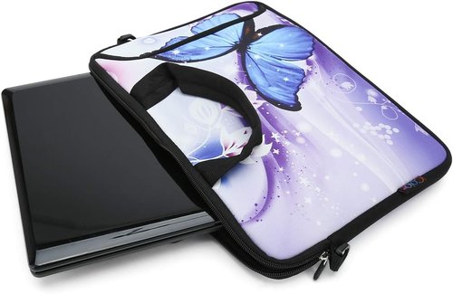Icolor Laptop Shoulder Bag - Neoprene Messenger Briefcase for 14"-15.6" Laptops | Adjustable Strap Included