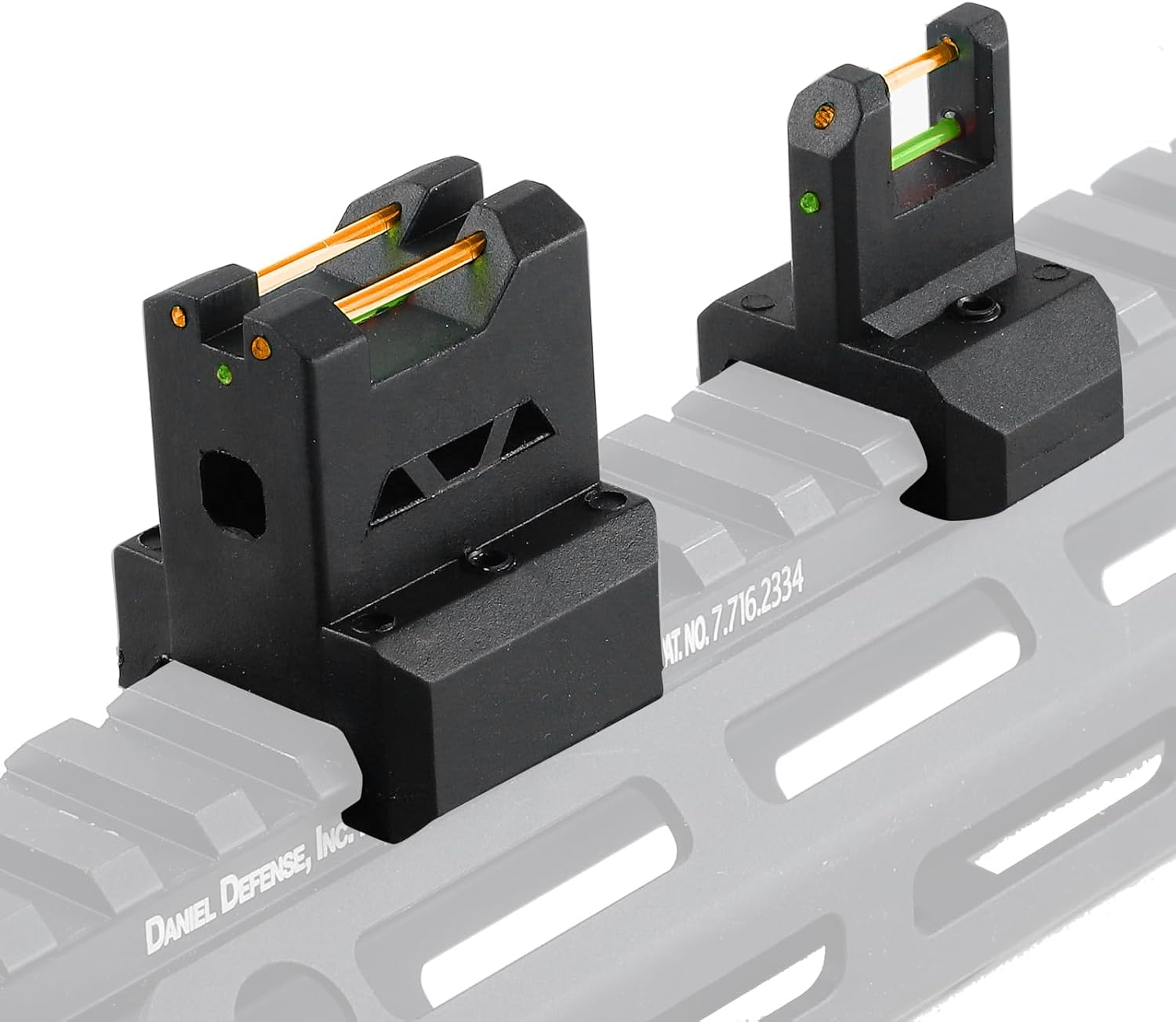 ZBULAR ZR-L3 Fiber Optic Front & Rear Sight - Multiple Aiming Methods for Enhanced Accuracy