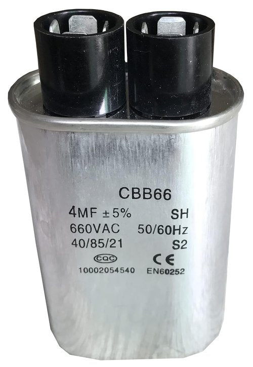Golf Cart 4uF Capacitor, 4 uF Canister Type Fits E-Z-Go EZGO PowerWise II, Lester Replacement