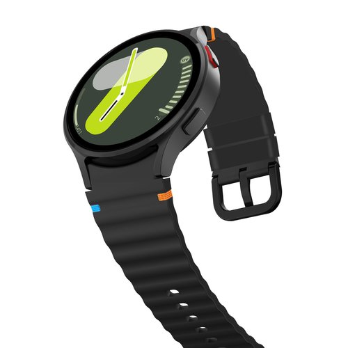 Lamshaw Compatible with EGQINR Smartwatch Bands, 18mm, 20mm, 22mm Silicone Woven Line Adjustable Replacement Strap Compatible for EGQINR H31, H38, H52, T90, T32, P103, Watch HT, HT12, P88, T42