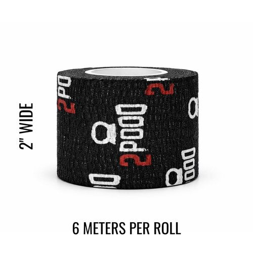 2POOD Weightlifting Tape 3-Pack - Premium Non-Slip Adhesive for CrossFit & Heavy Lifting | Flexible Black