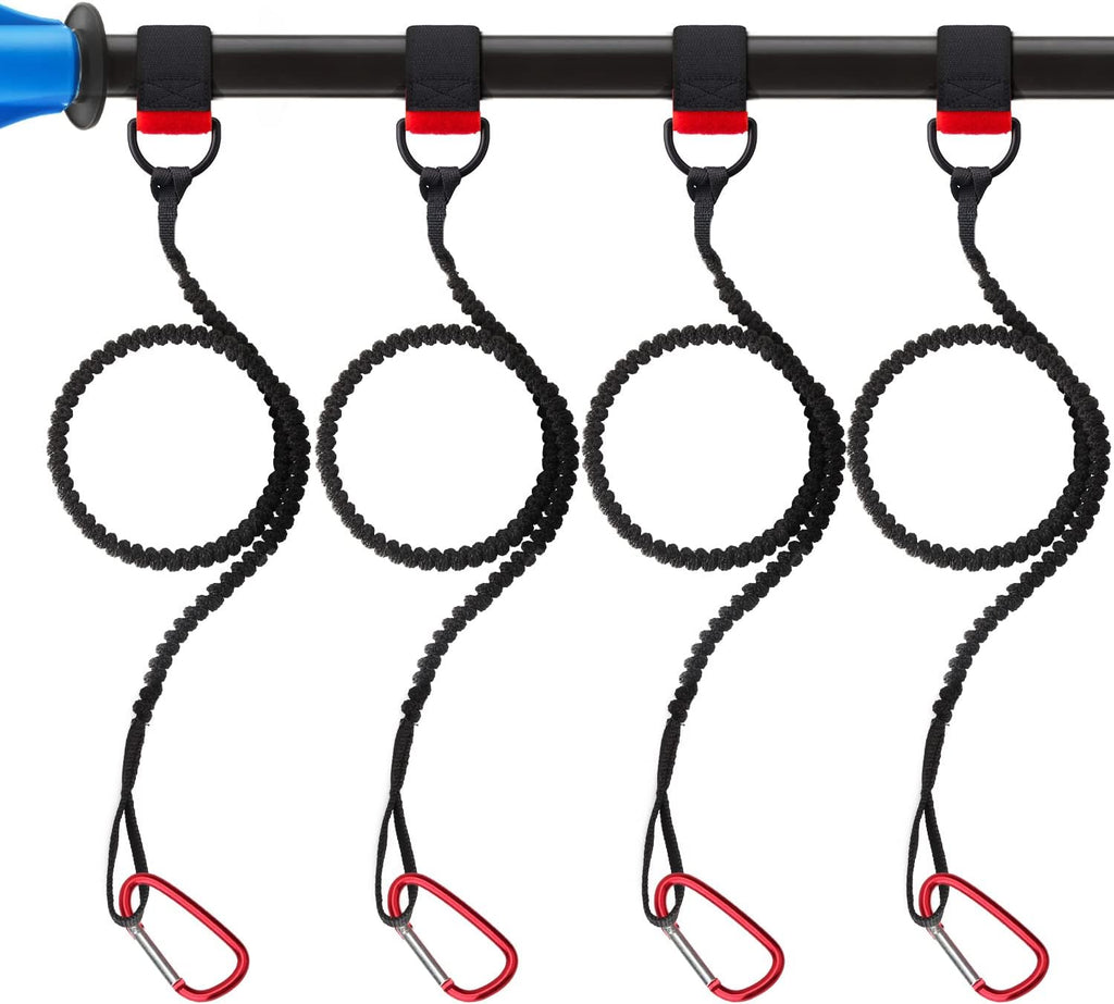 Skiennix Paddle Leash - Innovative Gel Grip Bungee Holder for Kayaking & Canoeing Gear
