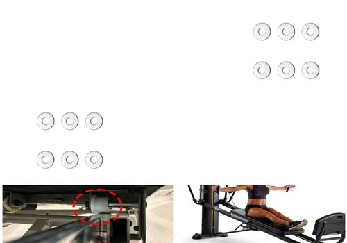 Huiteil Upgrade G-ym Replacement Wheel Rollers for Total Gym 1000, 1100, 1400, 1500, 1600, 1800, 1900, 1700 - Achiever, Platinum Plus/Pro and More