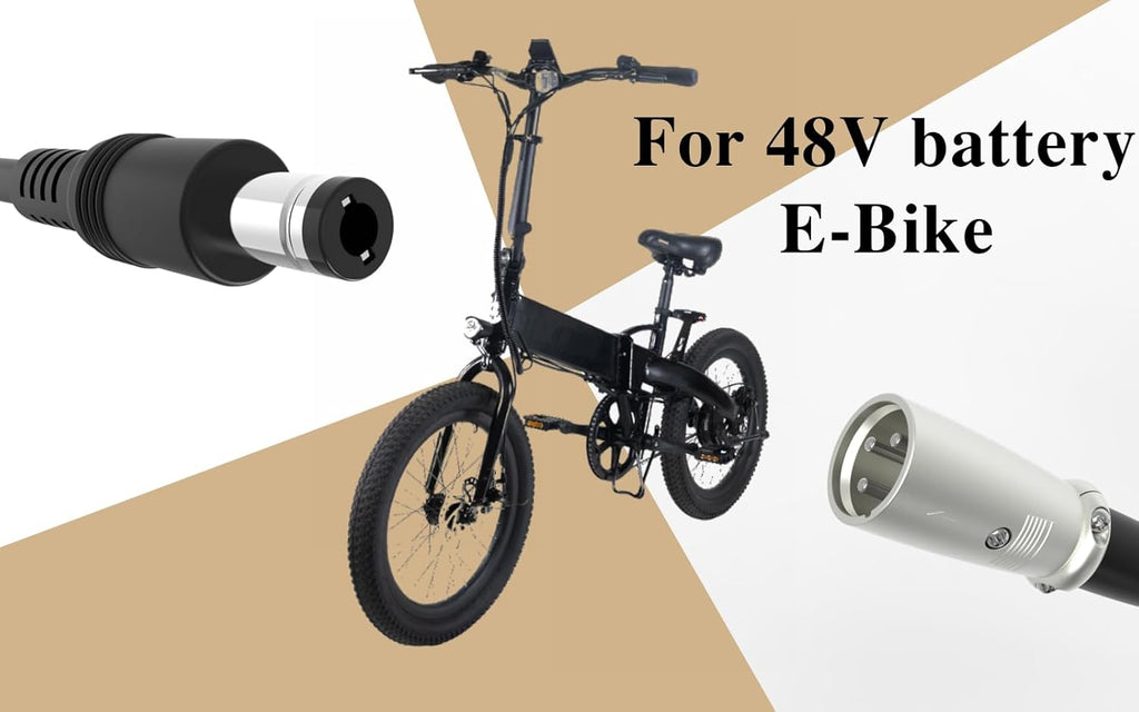 Skiennix Electric Ebike Charger - 54.6V 2A with 3 Plugs for 48V Battery | Compatible with F1, F2 Models