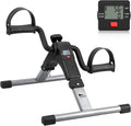 Folding Pedal Exerciser - Mini Under Desk Bike with LCD Display for Arms & Legs Workout | Portable Peddler for Adults & Seniors