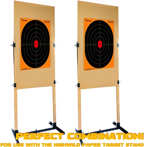 Highwild Bullseye Splatter Paper Targets - Vibrant Multi-Color Splash Effect - 12x18 Inch