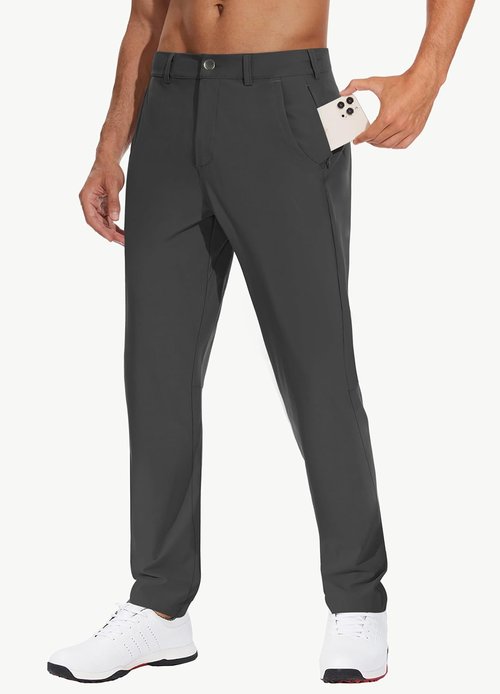 JWM Men's Golf Dress Pants - Stretchy, Quick-Dry Trousers with 5 Pockets | Available in 30", 32", 34" Sizes