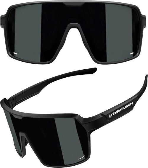 grinderPUNCH Polarized Sports Sunglasses - UV Protection for Men & Women | Ideal for Baseball, Running, Cycling, Skiing, Pickleball