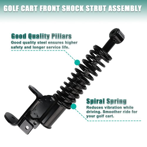 Drive-up Golf Cart Front Shock Strut Assembly, EZGO Driver Side and Passenger Side Front Shocks Fits for RXV 2008-Up Golf Carts, OEM 603024, 601246