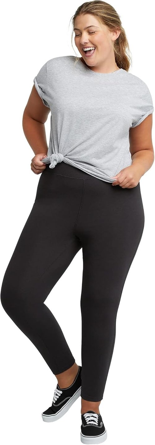 Hanes Women's Long Leggings - Comfortable Stretch Fabric | Perfect Fit for Everyday Wear