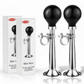 Bike Horn for Adults Classic Aluminum Squeeze Clown Horn 2Pcs - Fits All Bicycle Handlebar