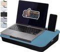 GORILLA GRIP Laptop Lap Desk - Portable Workstation with Phone Holder & Cushion - Fits Laptops Up to 15.6", Blue