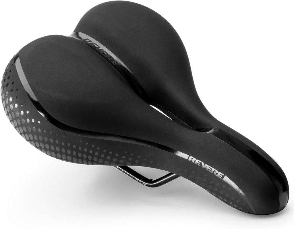 Revere Bike Seat - Performance Memory Foam Bicycle Saddle with Anti-Vibration Suspension | Waterproof for Road, MTB & E-Bikes
