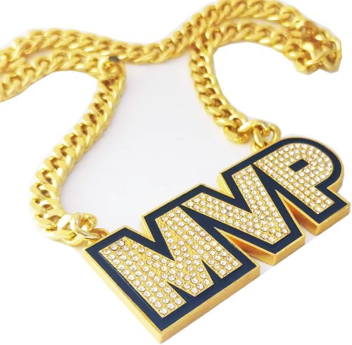 MVP Chain Medal - Most Valuable Player Award Necklace | Trophy Pendant for Sports Enthusiasts